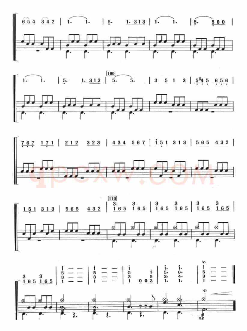 轻骑兵序曲（架子鼓、主旋律+鼓谱）