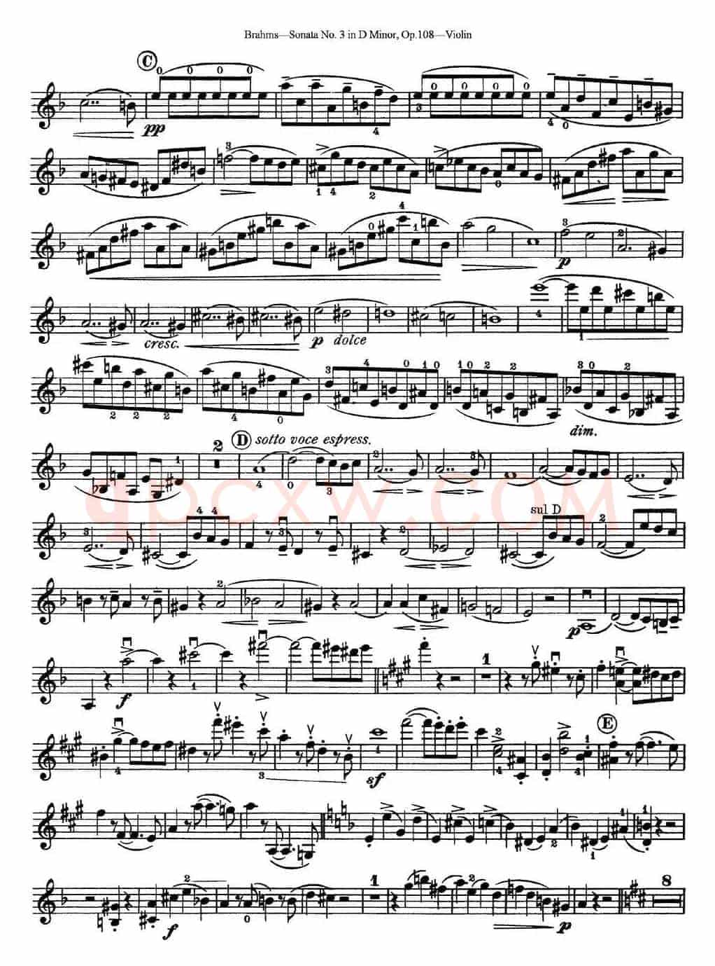 Violin Sonata No.3 in D Minor Op.108
