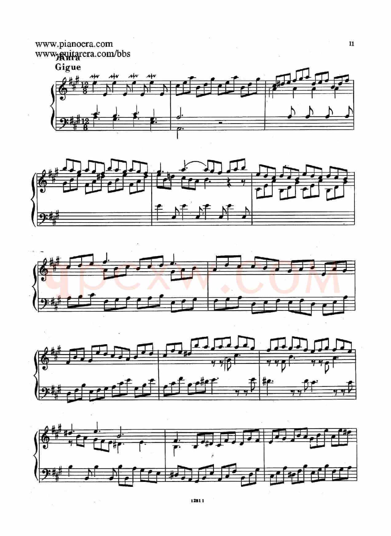 Suite No.1 in A Major HWV 426（A大调第一组曲）