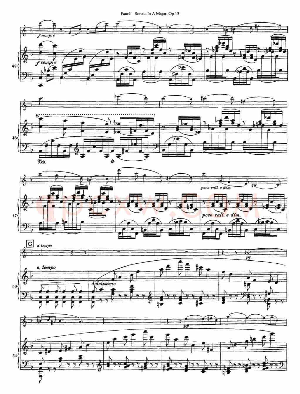Violin Sonata No.1 Op.13（小提琴+钢琴伴奏）
