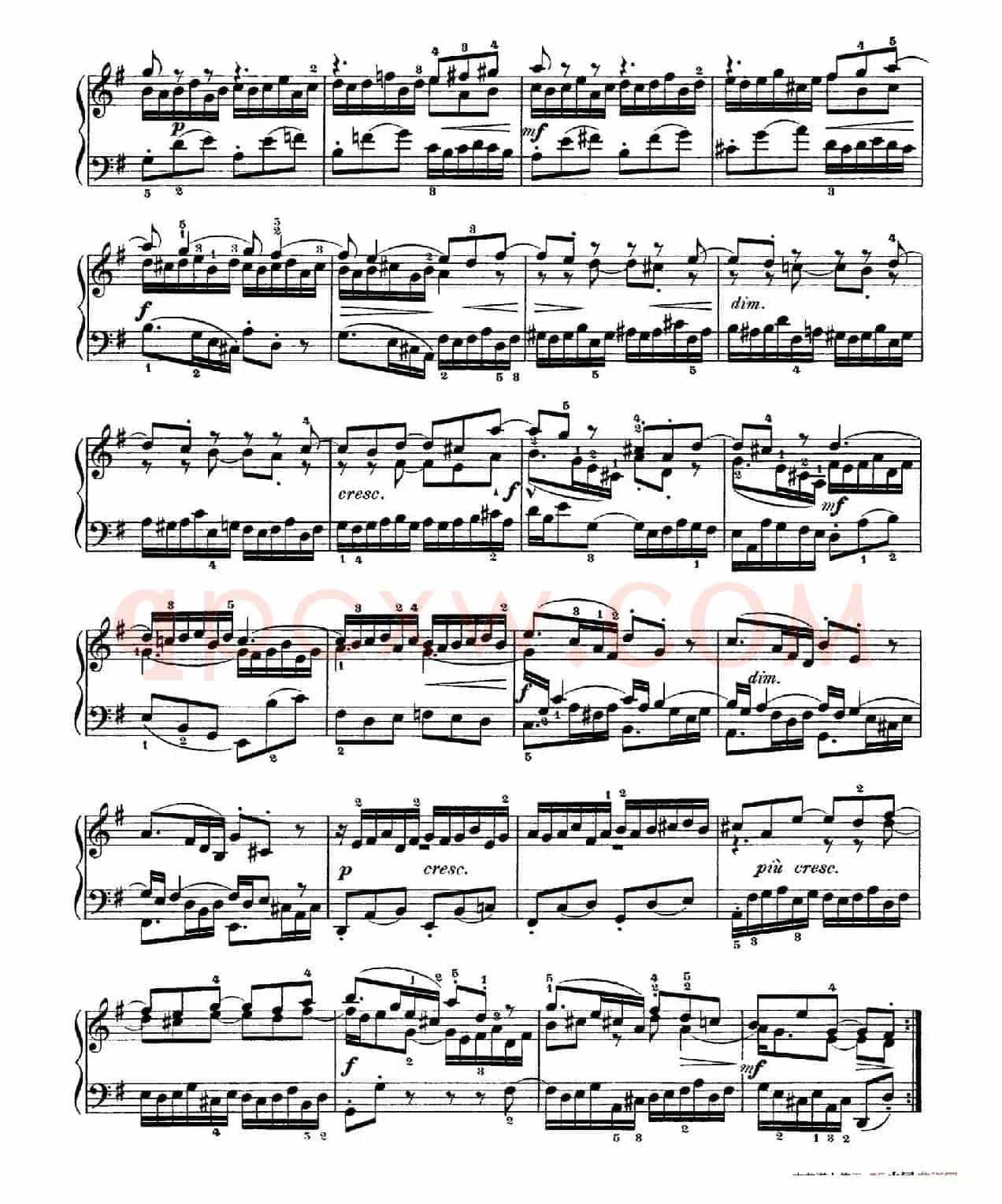 Six Partitas BWV 825-830(6首帕蒂塔·5)