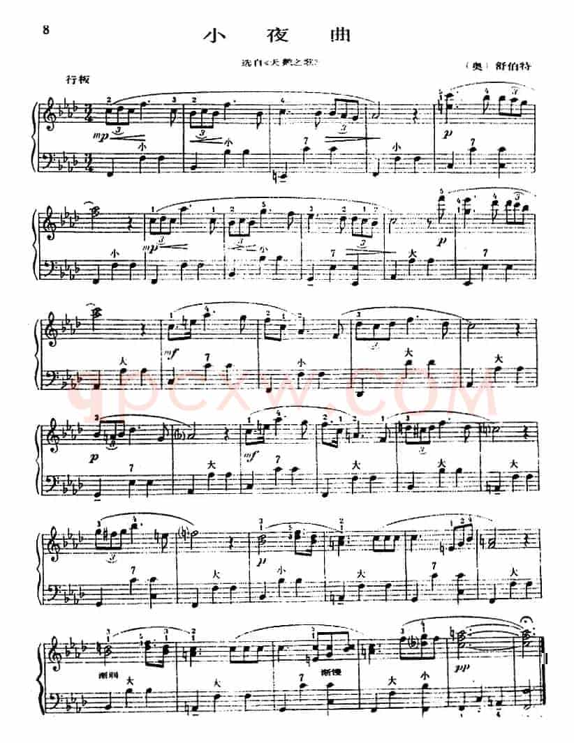 手风琴世界名曲：小夜曲（选自《天鹅之歌》）