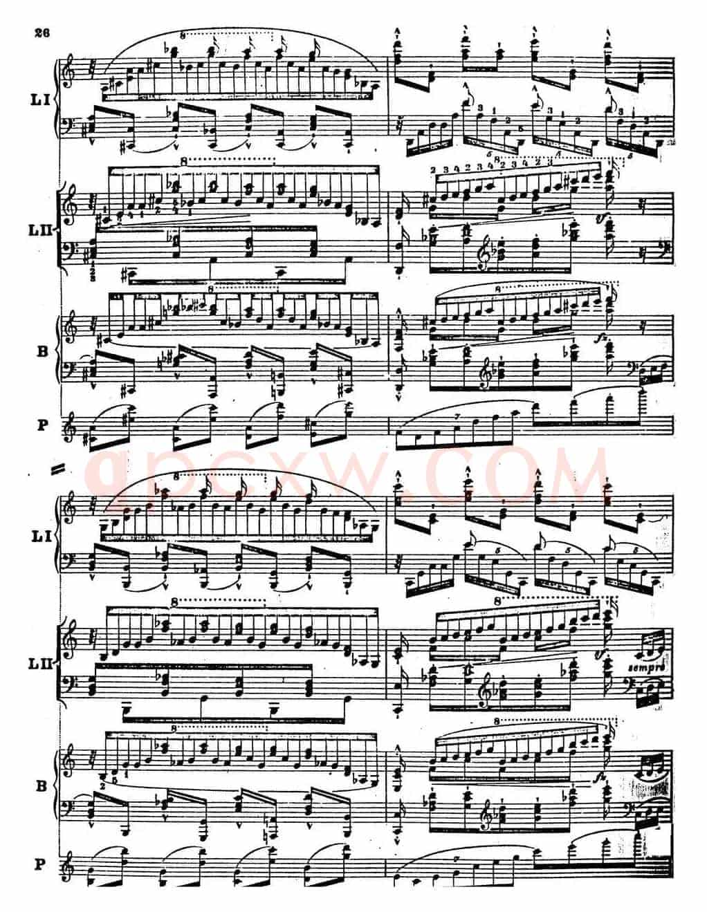 6首帕格尼尼大练习曲(Thema mit Variationen Etude Nr.6)