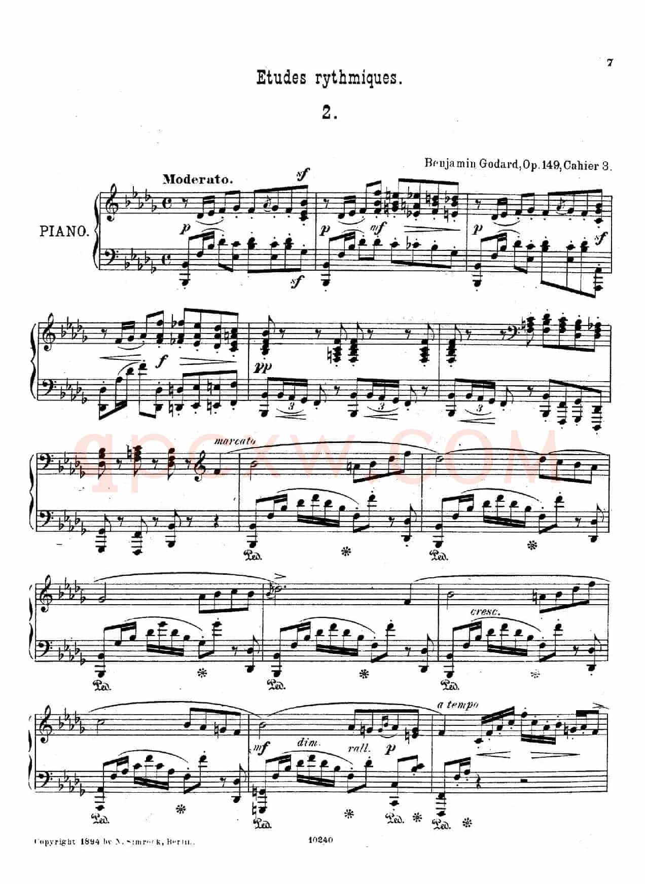 Etudes Rythmiques Op.149（节奏练习曲集）（2）