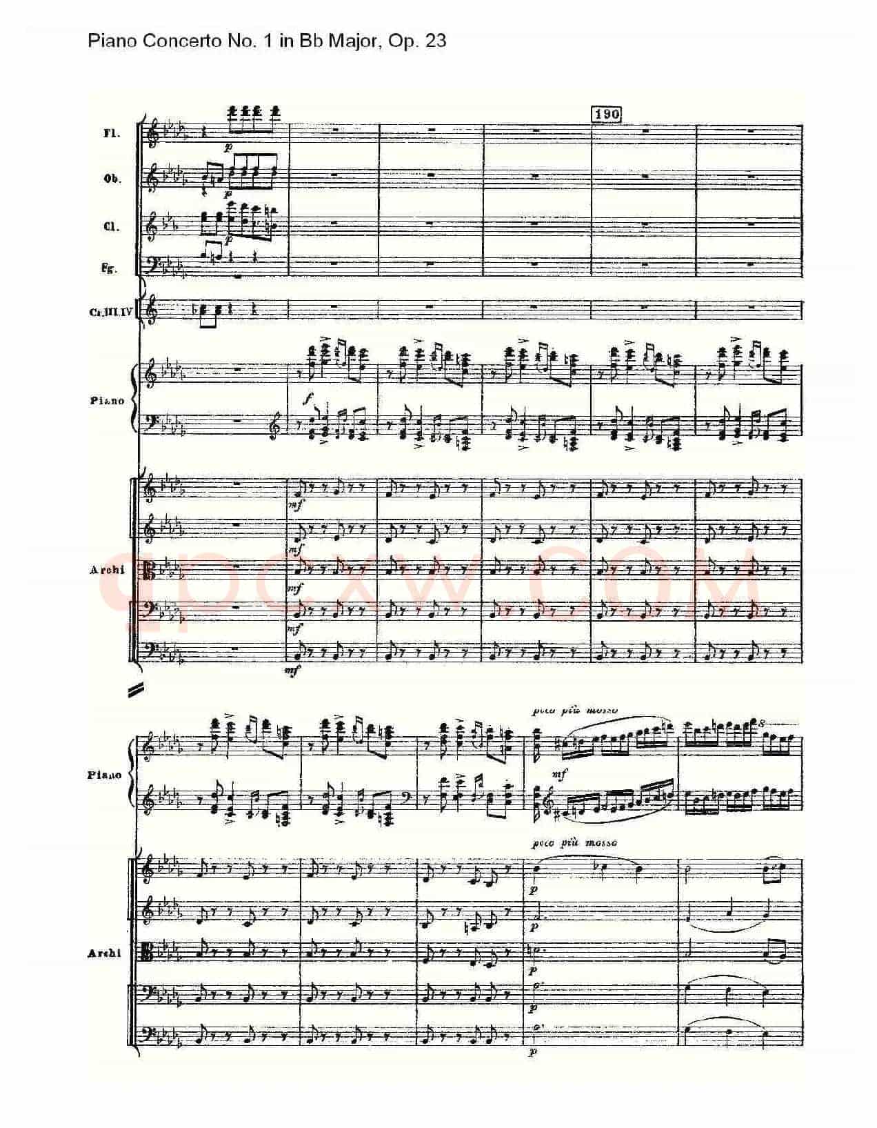 Bb大调第一钢琴协奏曲,Op.23第三乐章(一)