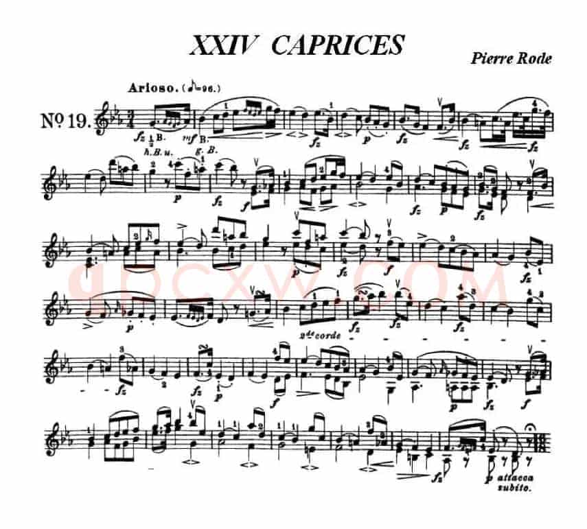 24首小提琴练习曲之19