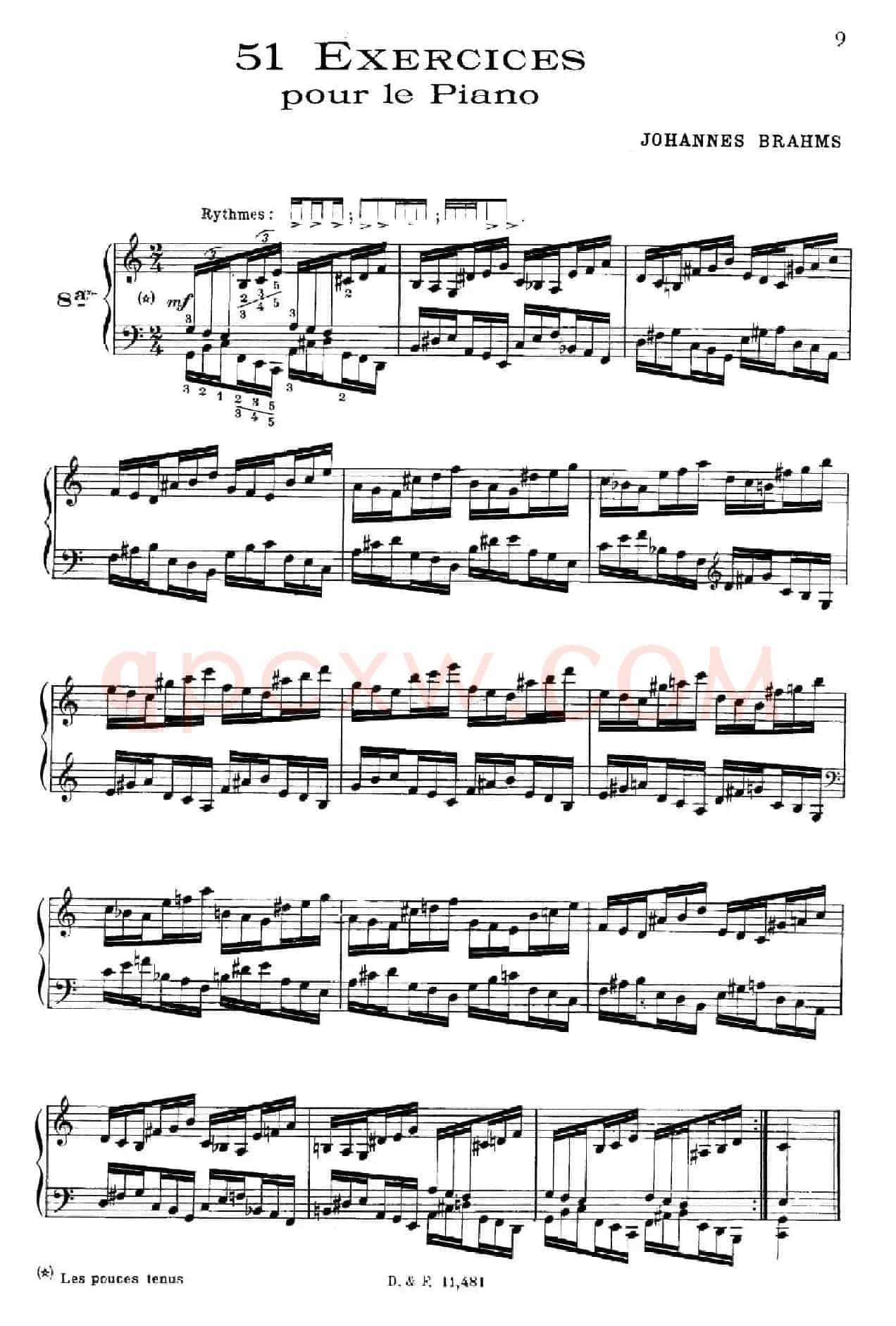 51 Exercises, WoO 6（51首钢琴练习 8—12）