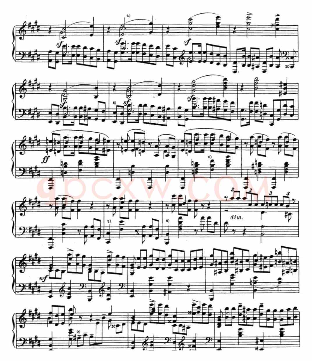 斯克里亚宾 钢琴练习曲 Op.8 No.5 Alexander Scriabin Etudes