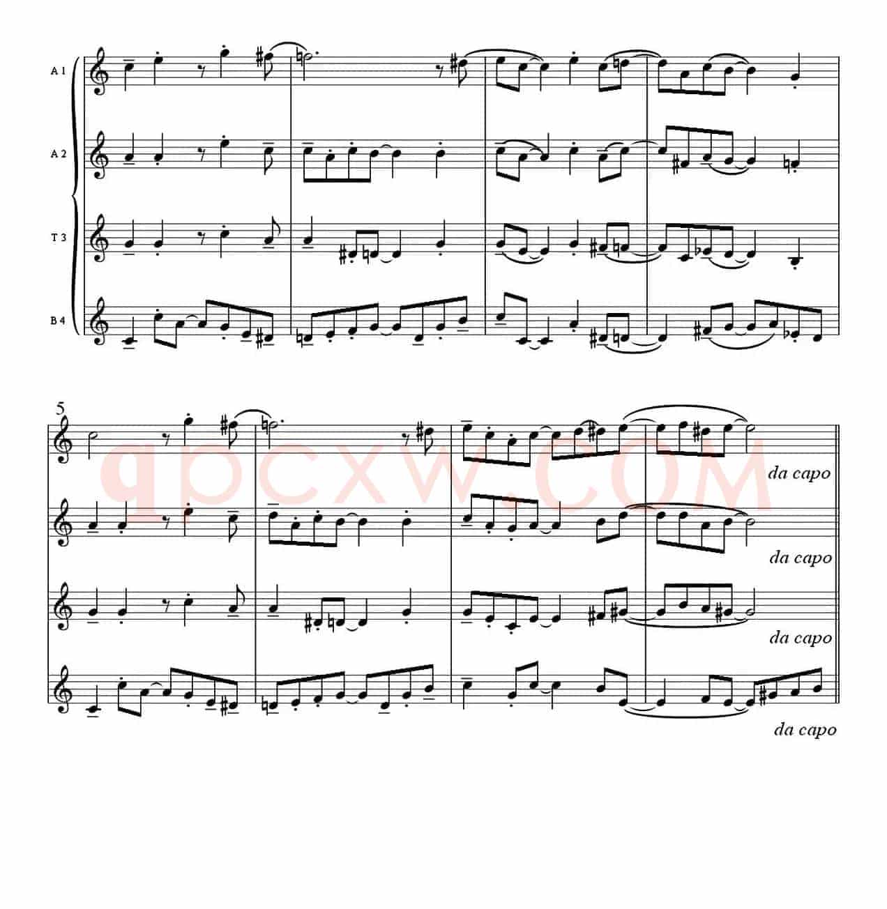Bossa peque（四重奏）