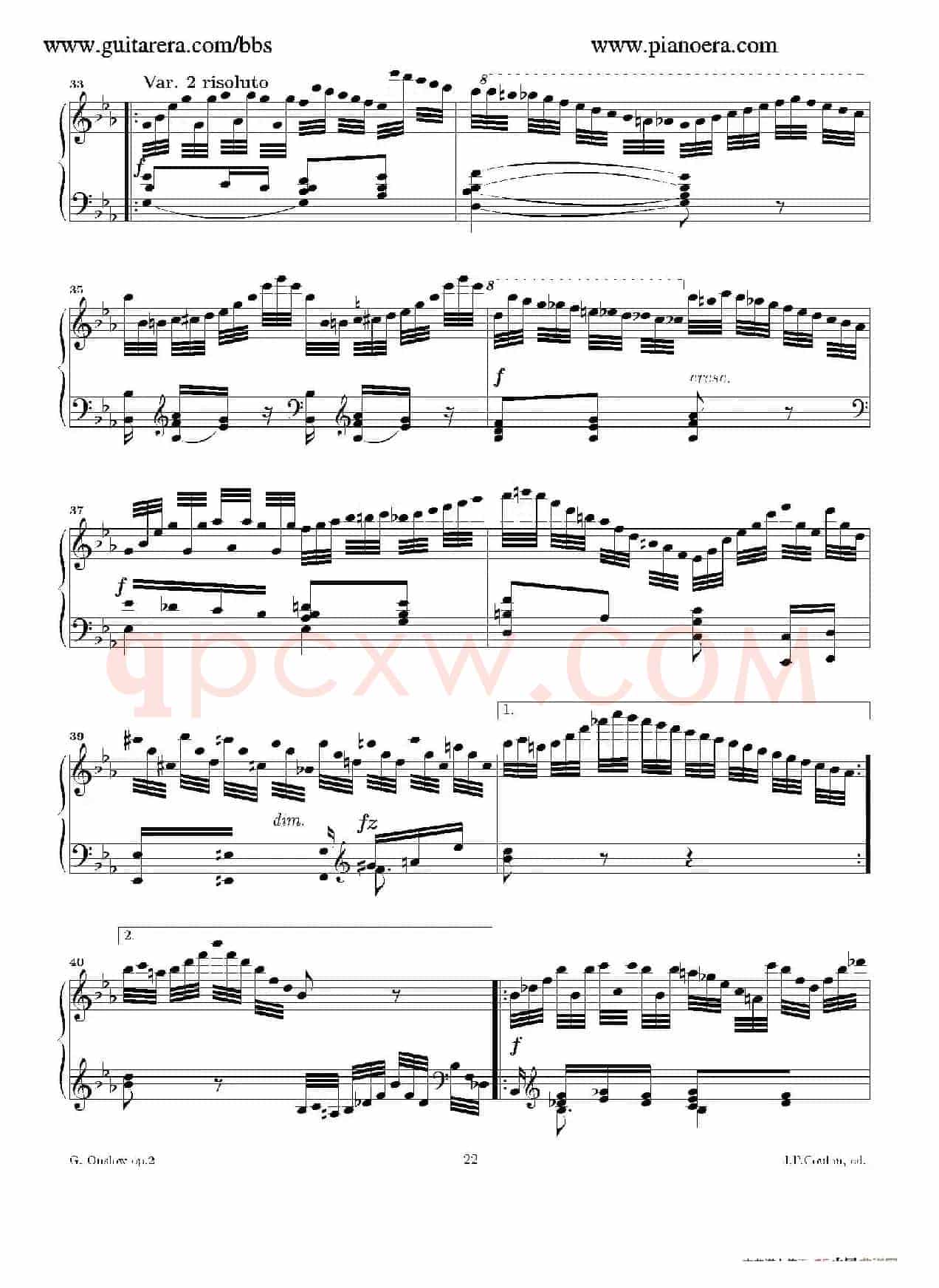 Grande Piano Sonata in c Minor Op.2（c小调华丽钢琴奏鸣曲·第三乐章）