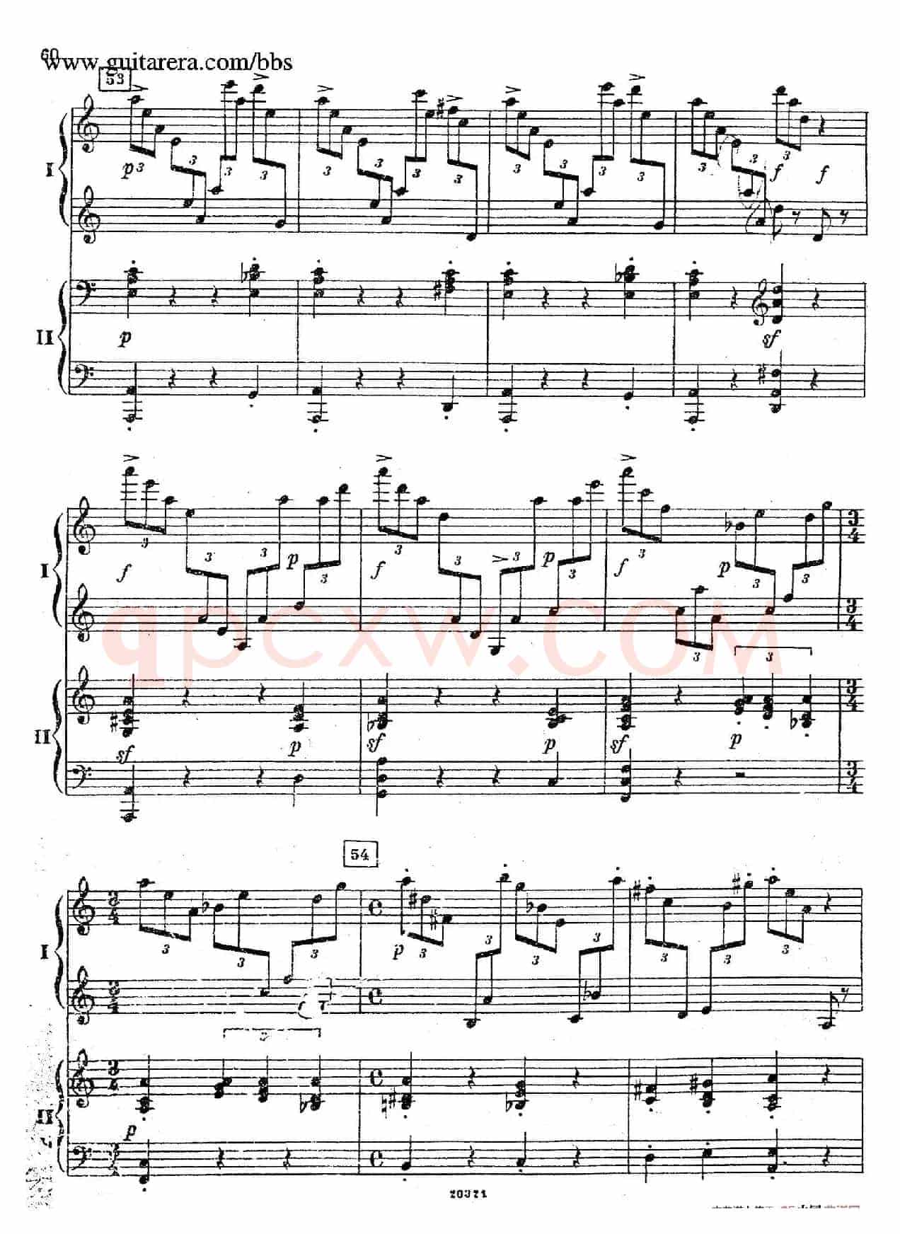 Rhapsody On A Theme Of Paganini Op.43(帕格尼尼主题狂想曲·双钢琴)(P41——60)
