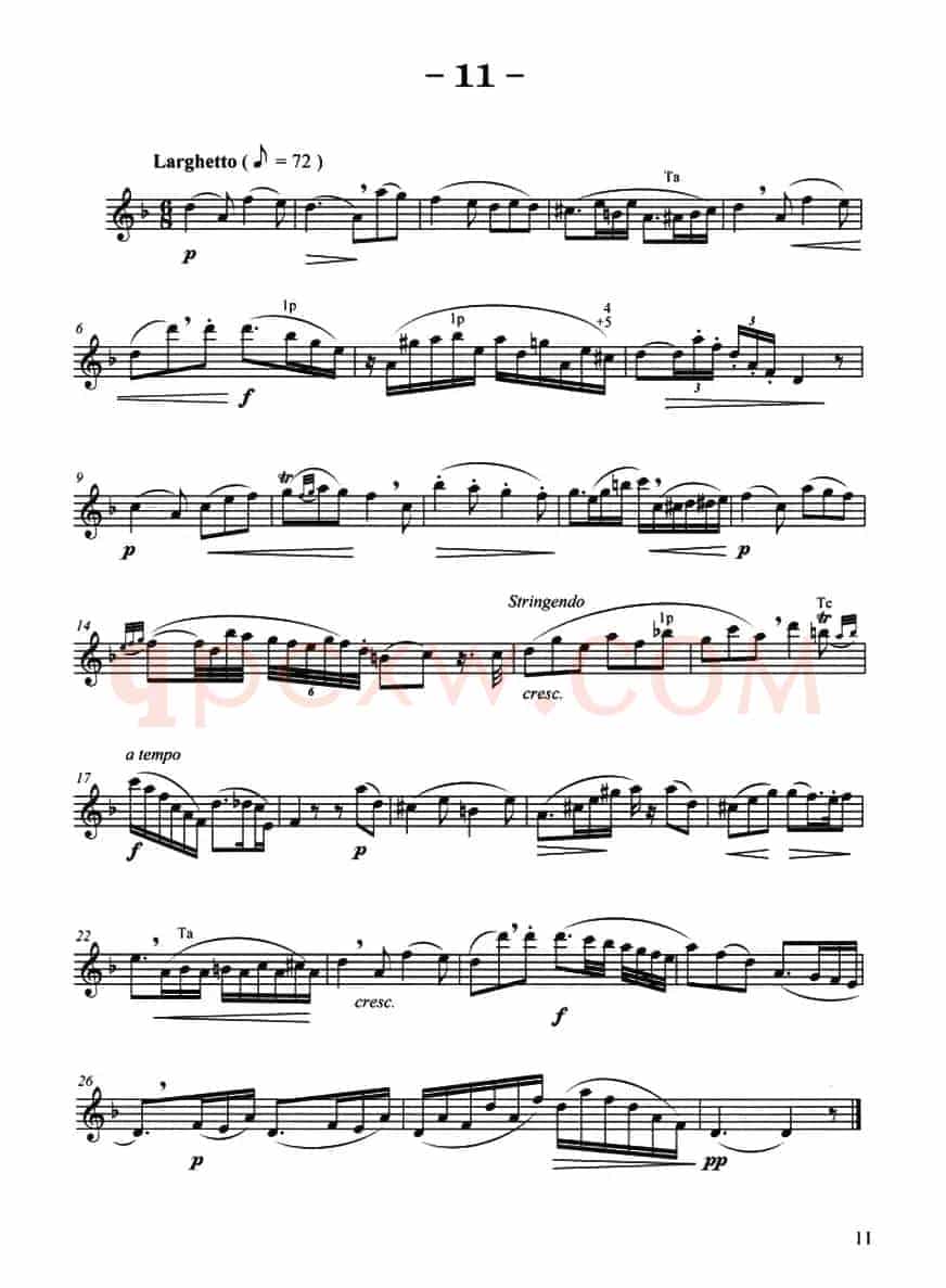 菲林萨克斯管练习曲（11）