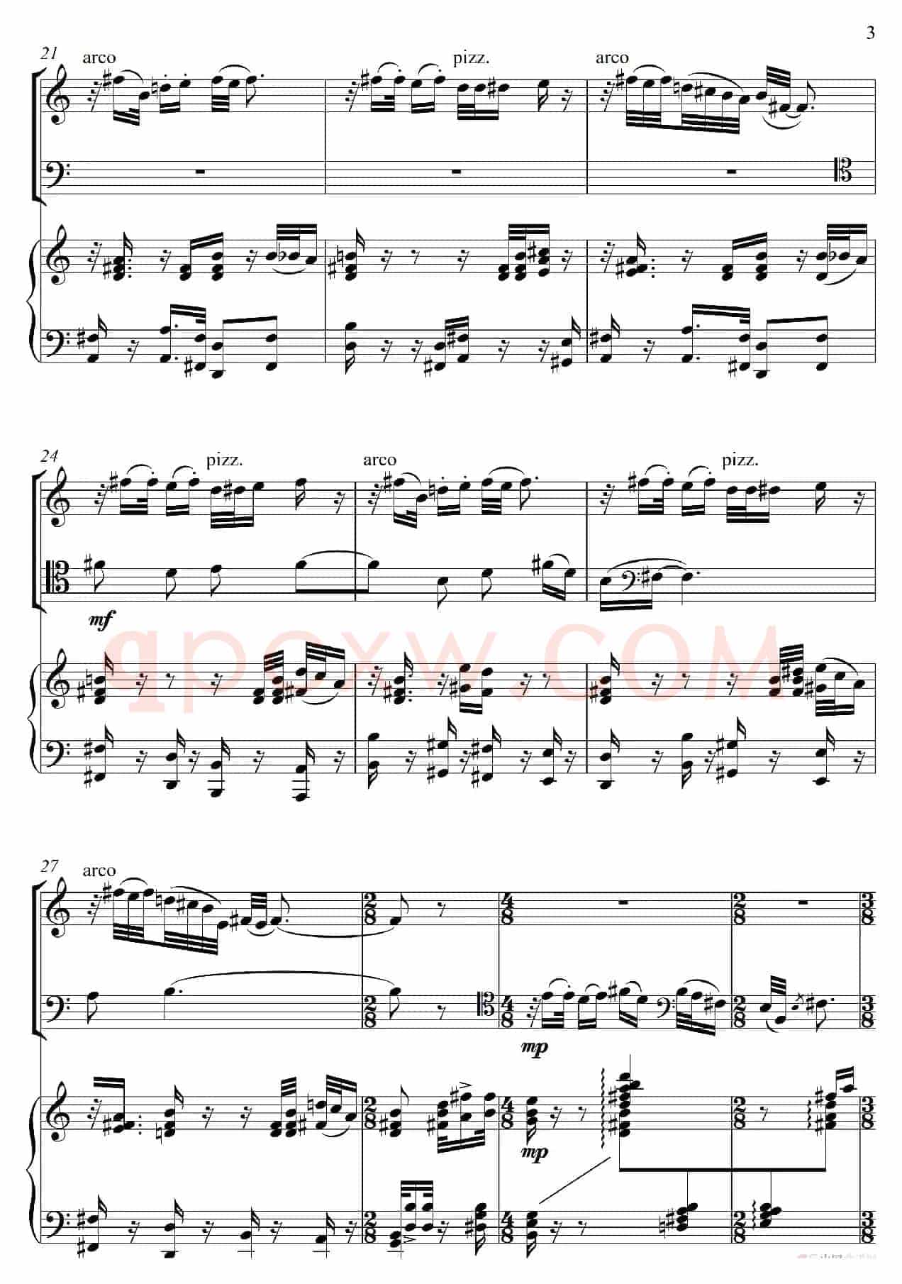 山花烂漫（为小提琴·大提琴·钢琴而作）（For Violin Violoncello And Piano）