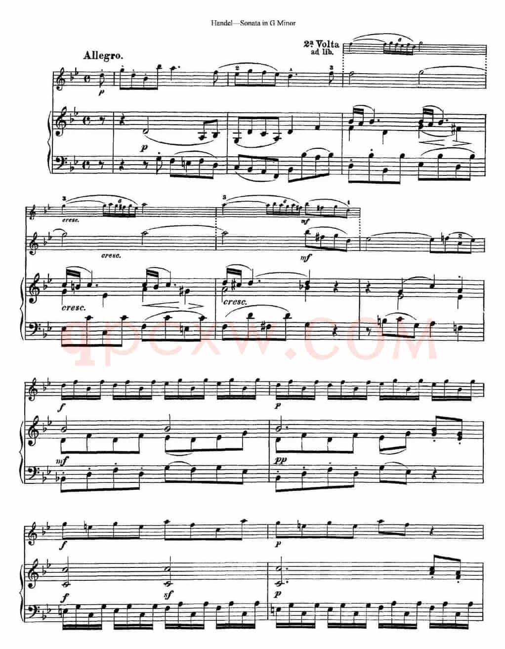 Violin Sonata No.2 in G minor（小提琴+钢琴伴奏）