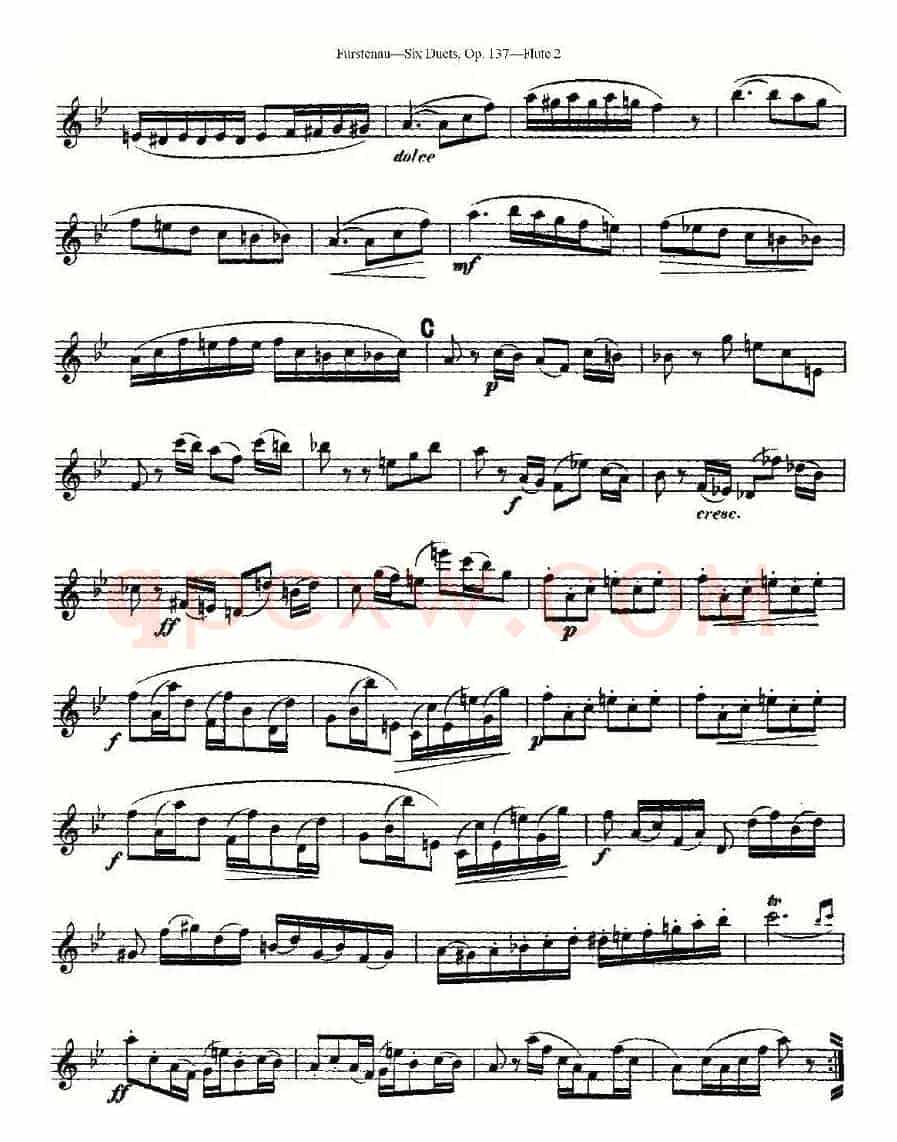 Six Duets, Op.137 之五（二重奏 六首作品 137号）