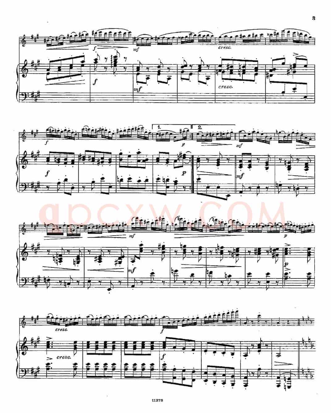 Le Tourbillon（Op.57 No.3）（长笛+钢琴伴奏）