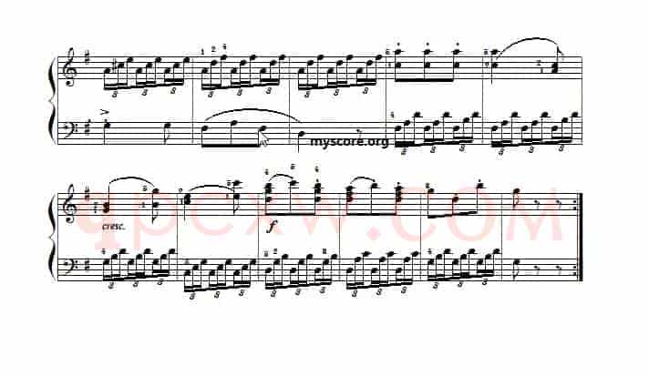 车尔尼599第62首曲谱及练习指导