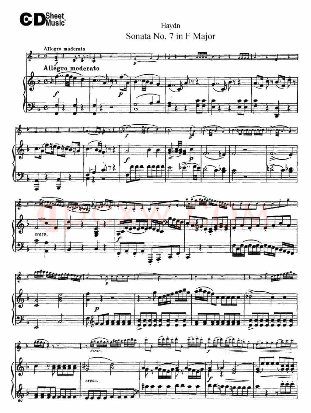 Violin Sonata No.7 in F Major（小提琴+钢琴伴奏）