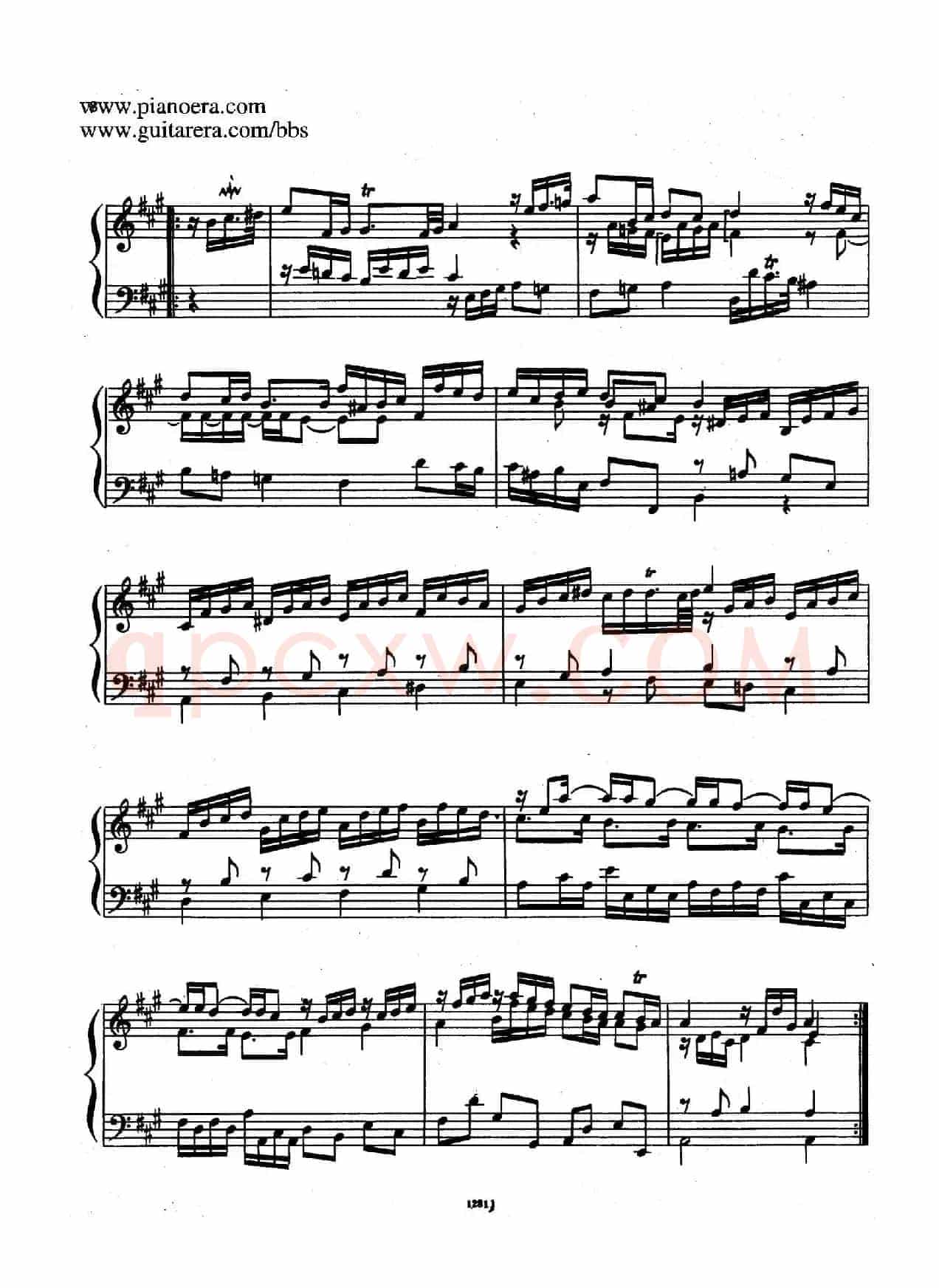 Suite No.1 in A Major HWV 426（A大调第一组曲）
