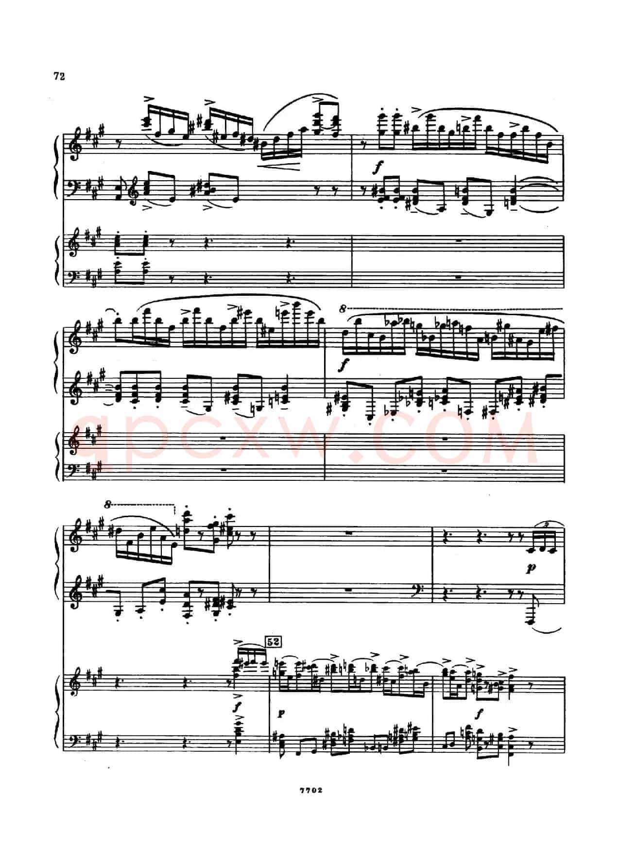 升f小调第一钢琴协奏曲 Op.1(双钢琴版)