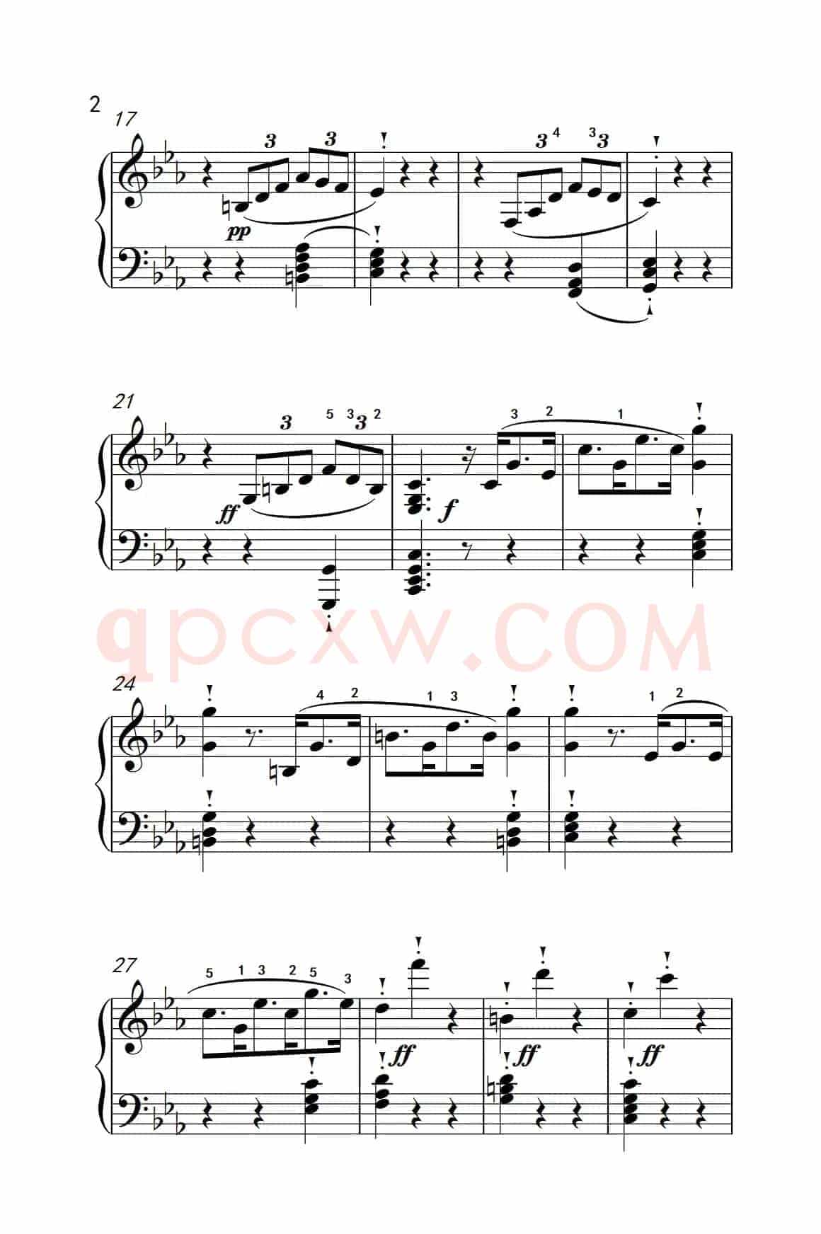 奏鸣曲 Opus 10 Nr.1 第一乐章（贝多芬奏鸣曲集 2）