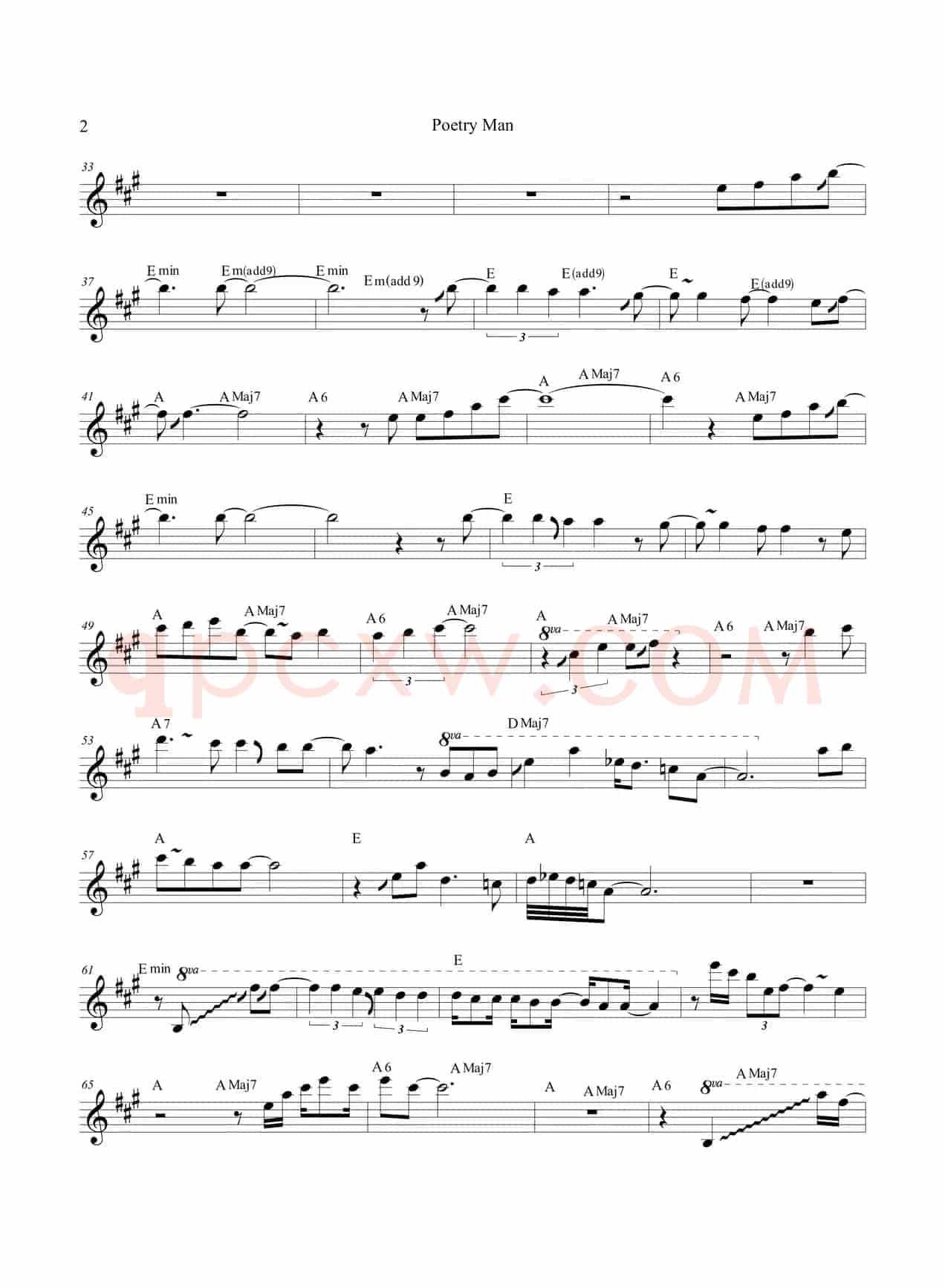 Poetry Man（中音萨克斯）