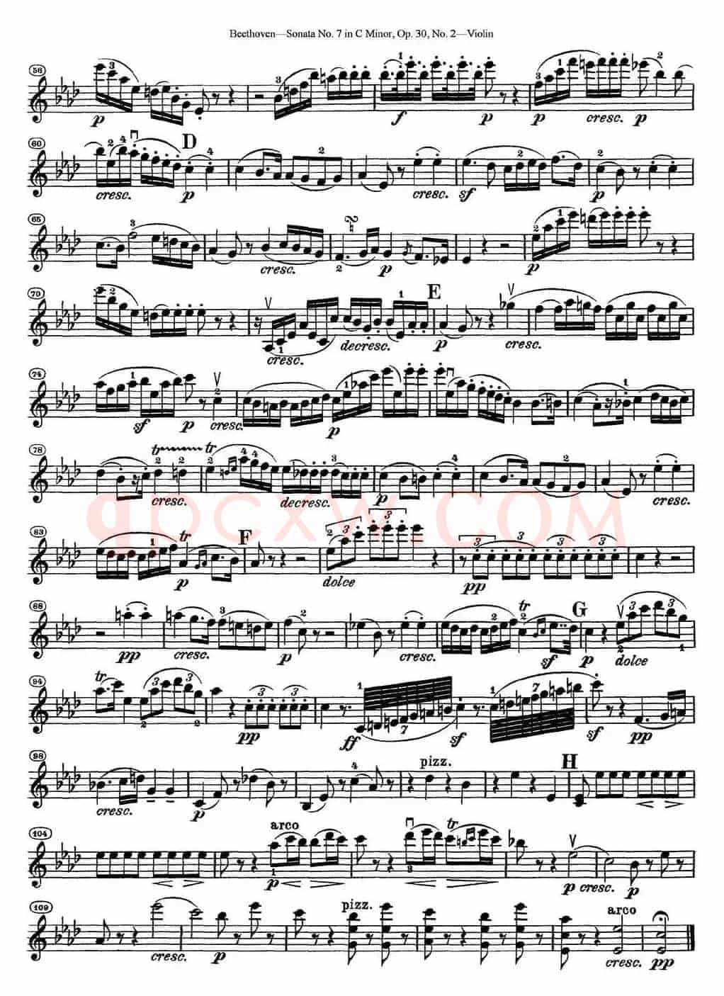 Violin Sonata No.7 in C Minor Op.30 No.2