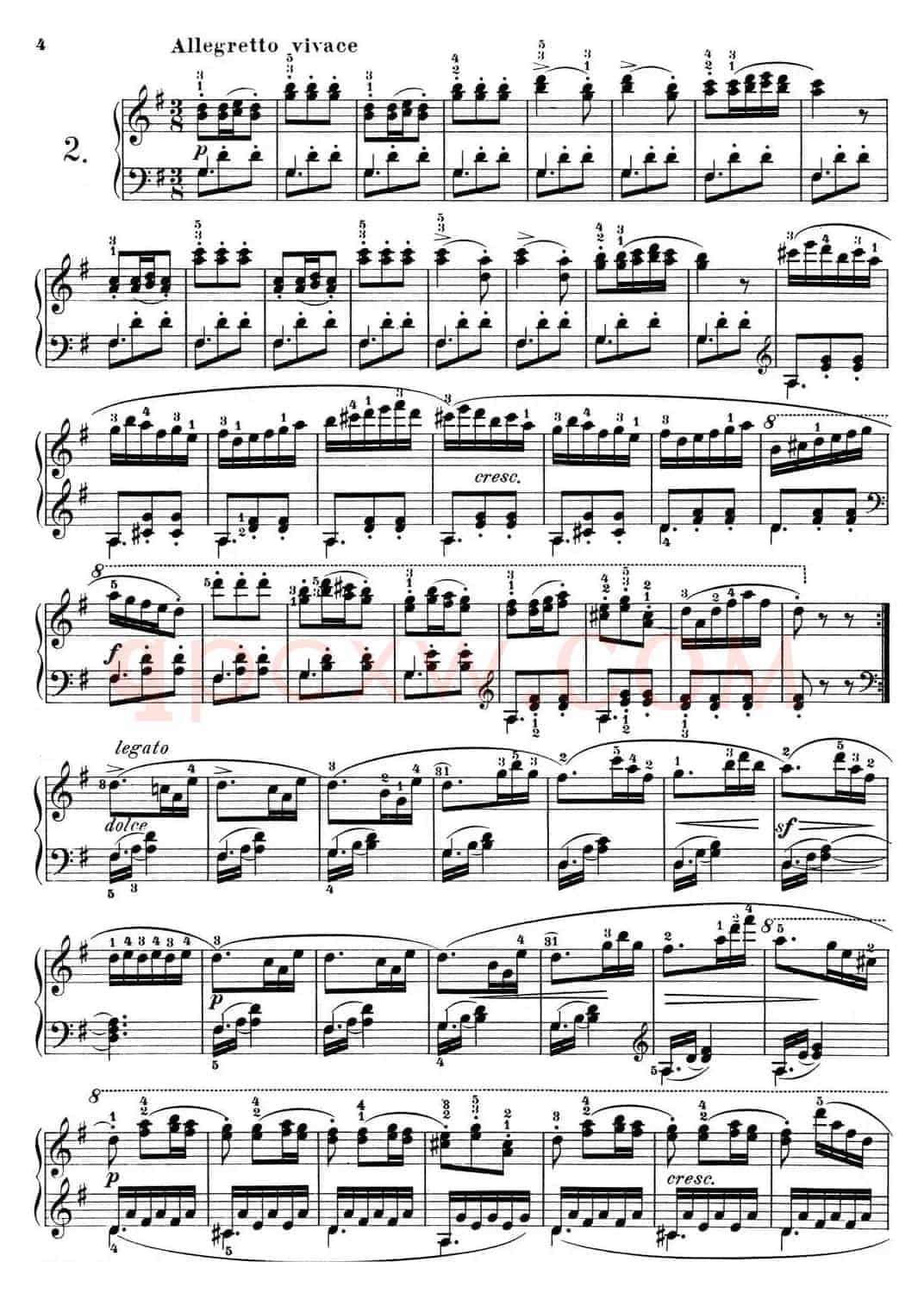 25首车尔尼Op.748练习曲（NO.2）
