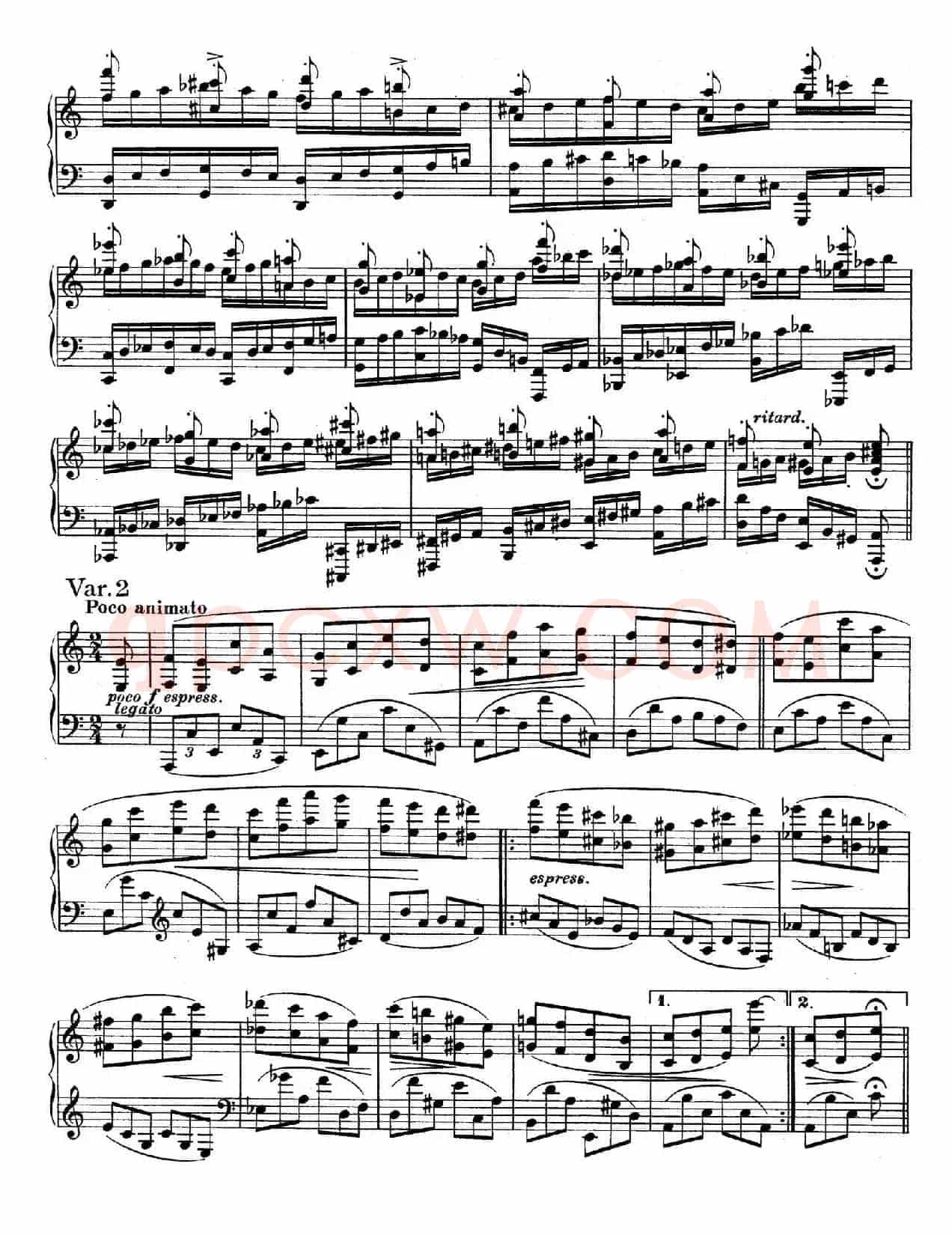 帕格尼尼主题变奏曲（Op.35 Livre2）