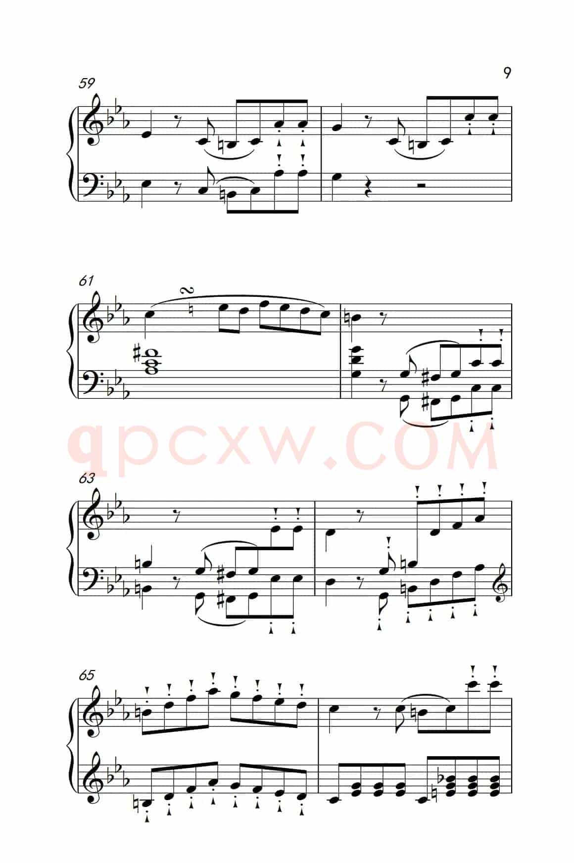 奏鸣曲 Opus 10 Nr.1 第三乐章（贝多芬奏鸣曲集 2）