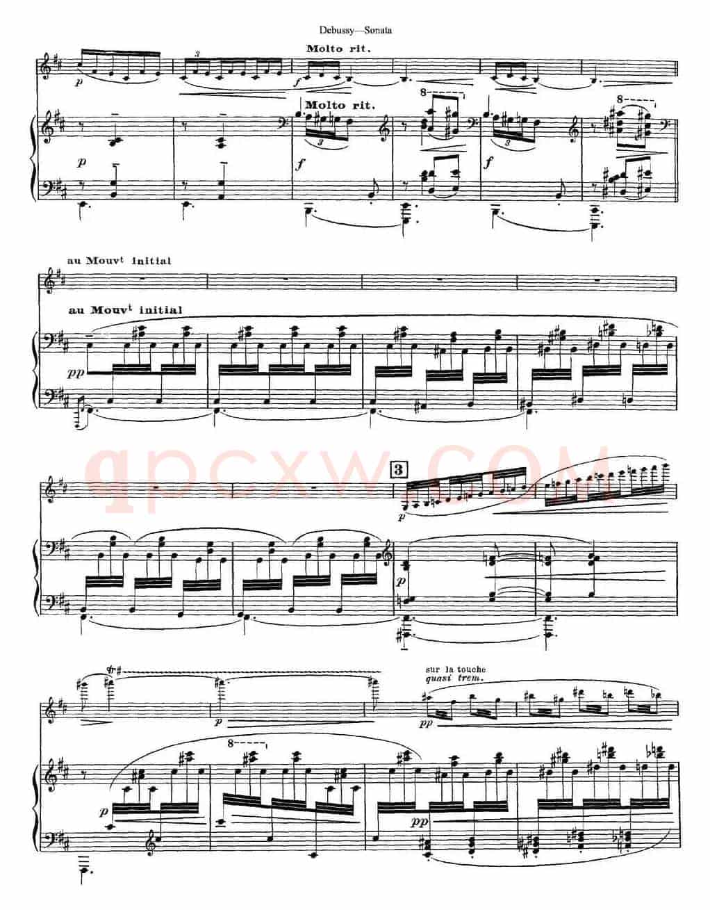 Debussy Sonata（小提琴+钢琴伴奏）