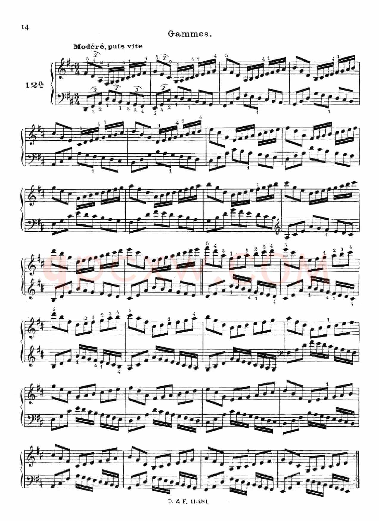 51 Exercises, WoO 6（51首钢琴练习 8—12）
