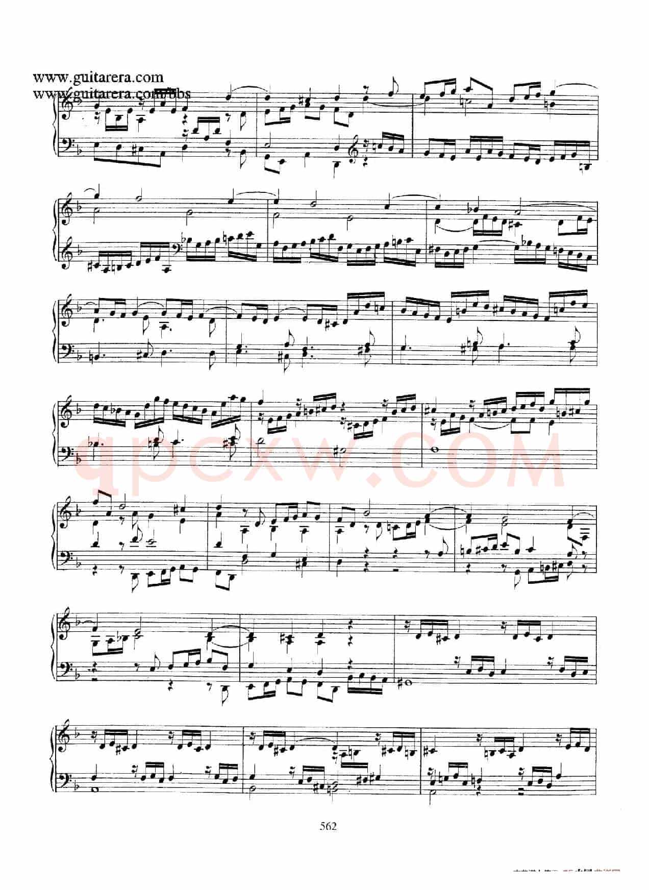 Toccata BWV 913（7首托卡塔·No.4.d小调）