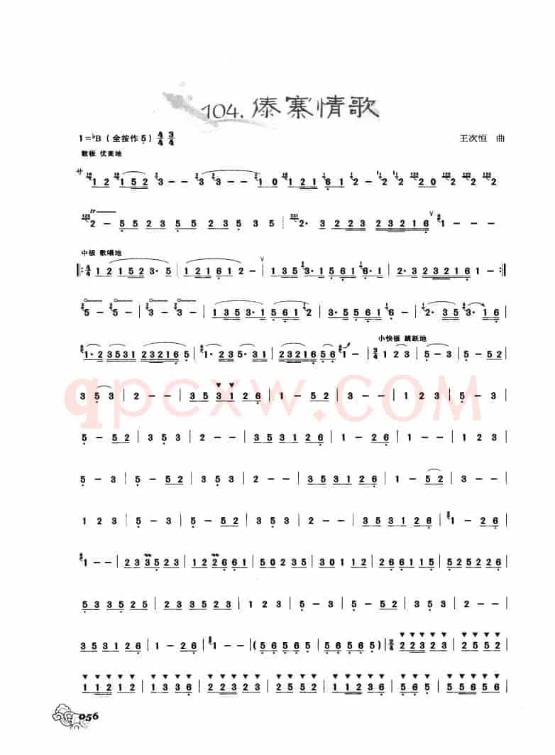 葫芦丝曲精选：傣寨情歌