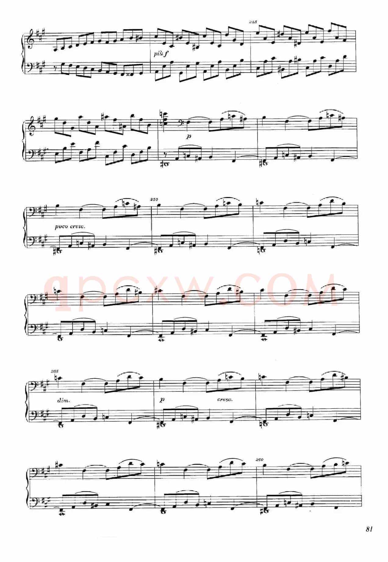 A大调钢琴大奏鸣曲（Grobe Sonate in A Major WWV 26）