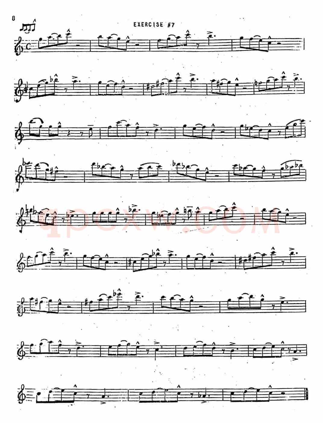 Intermediate Jazz Conception by Lennie Niehaus（20 Jazz Exercises）