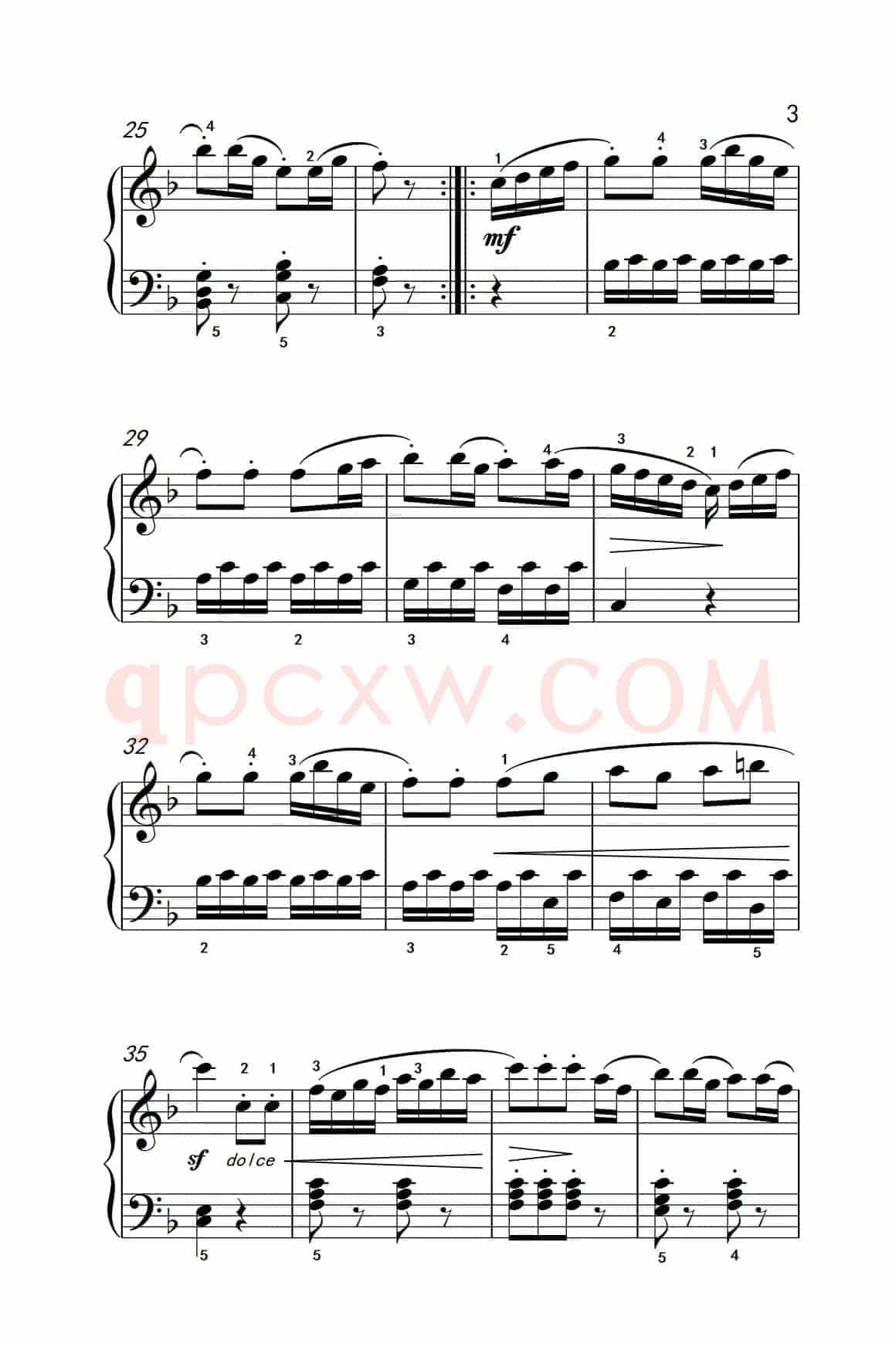 第四级 1.回旋曲（中央音乐学院 钢琴（业余）考级教程 4-6级）