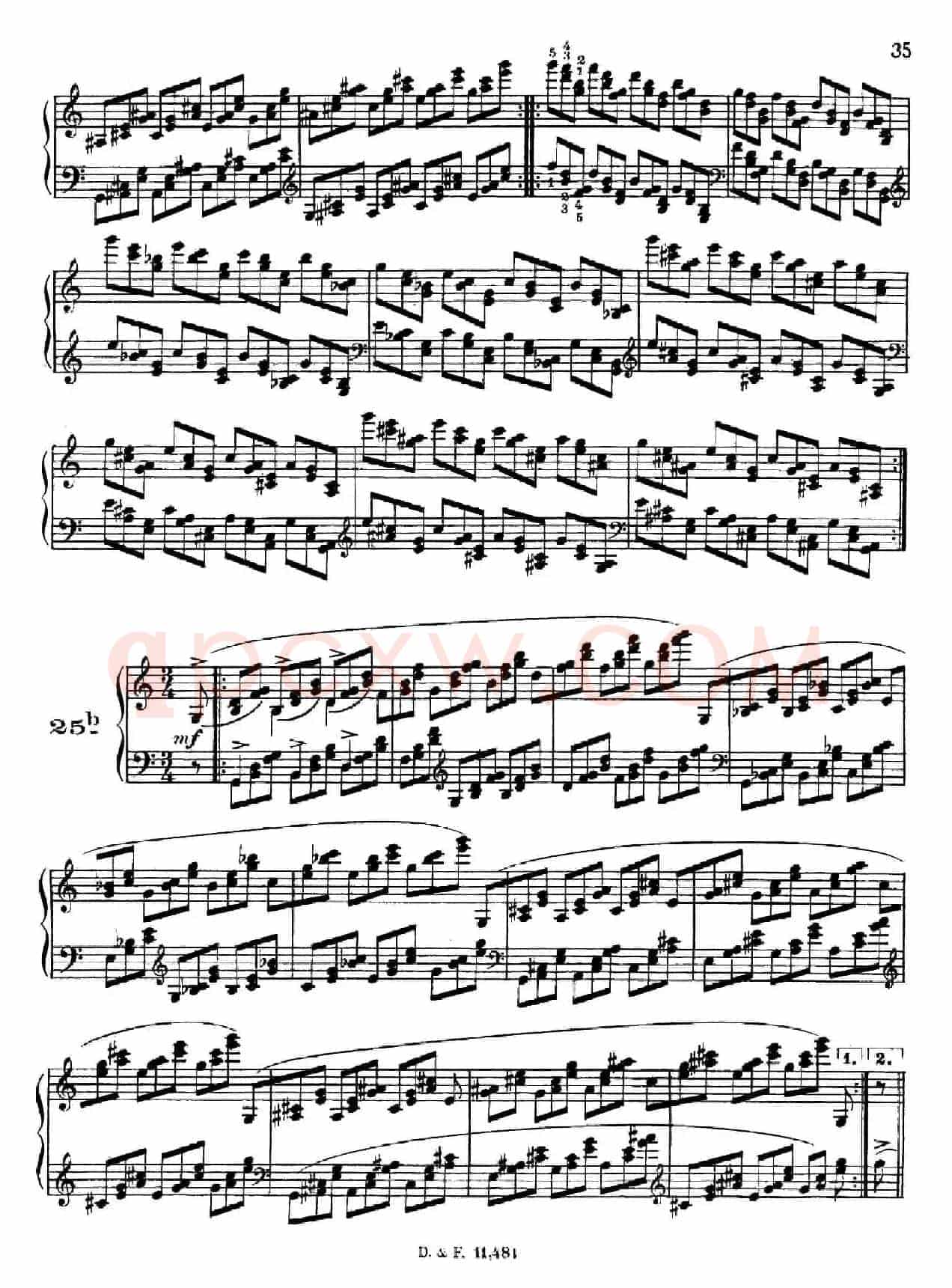 51 Exercises, WoO 6（51首钢琴练习 19—25）