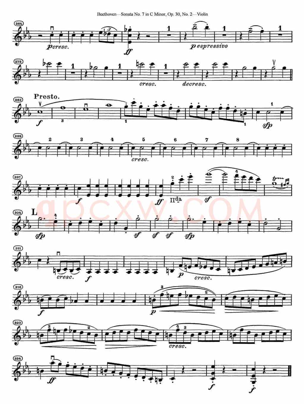 Violin Sonata No.7 in C Minor Op.30 No.2