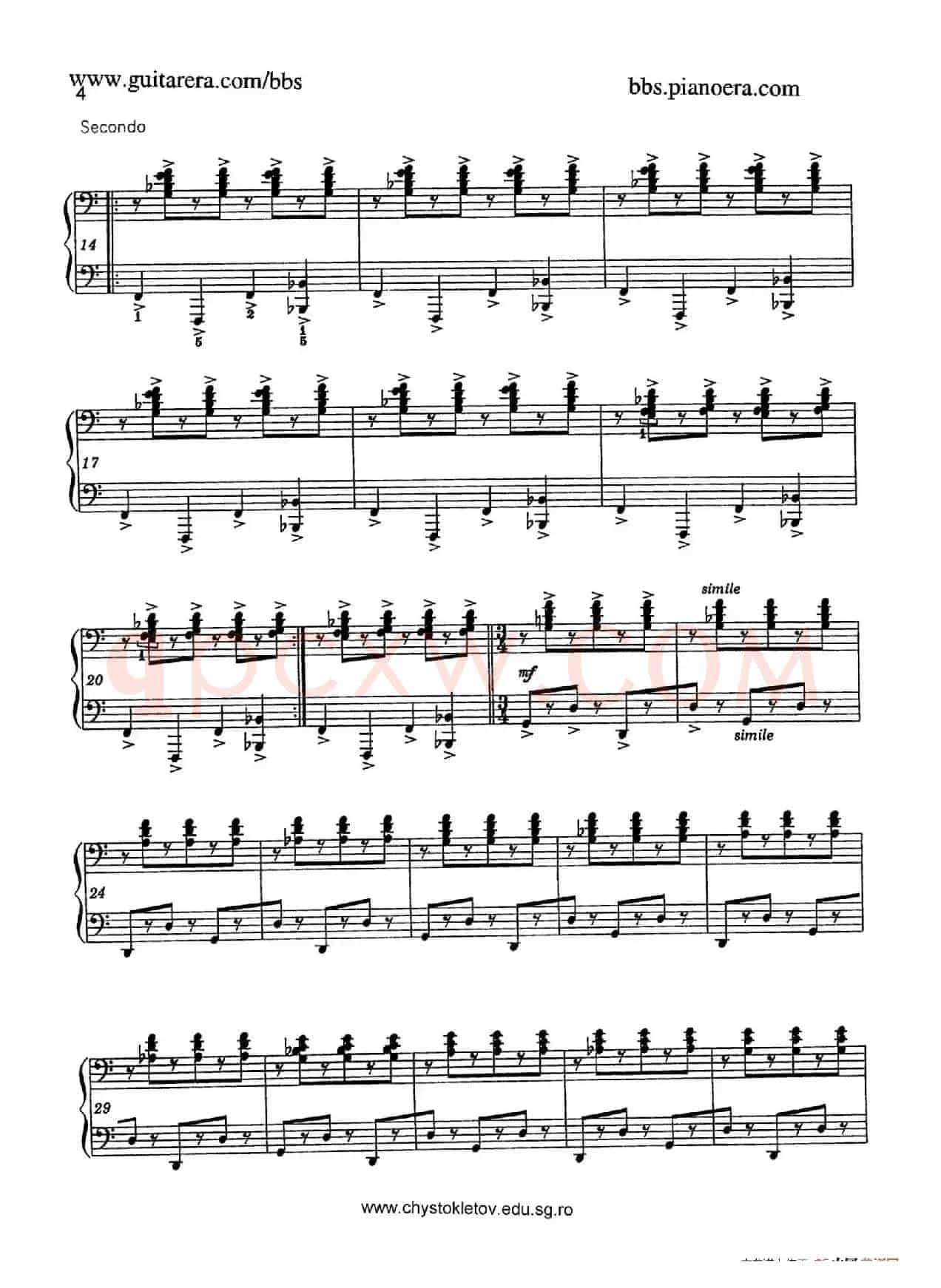 Sabre Dance(马刀舞曲)(四手联弹版)