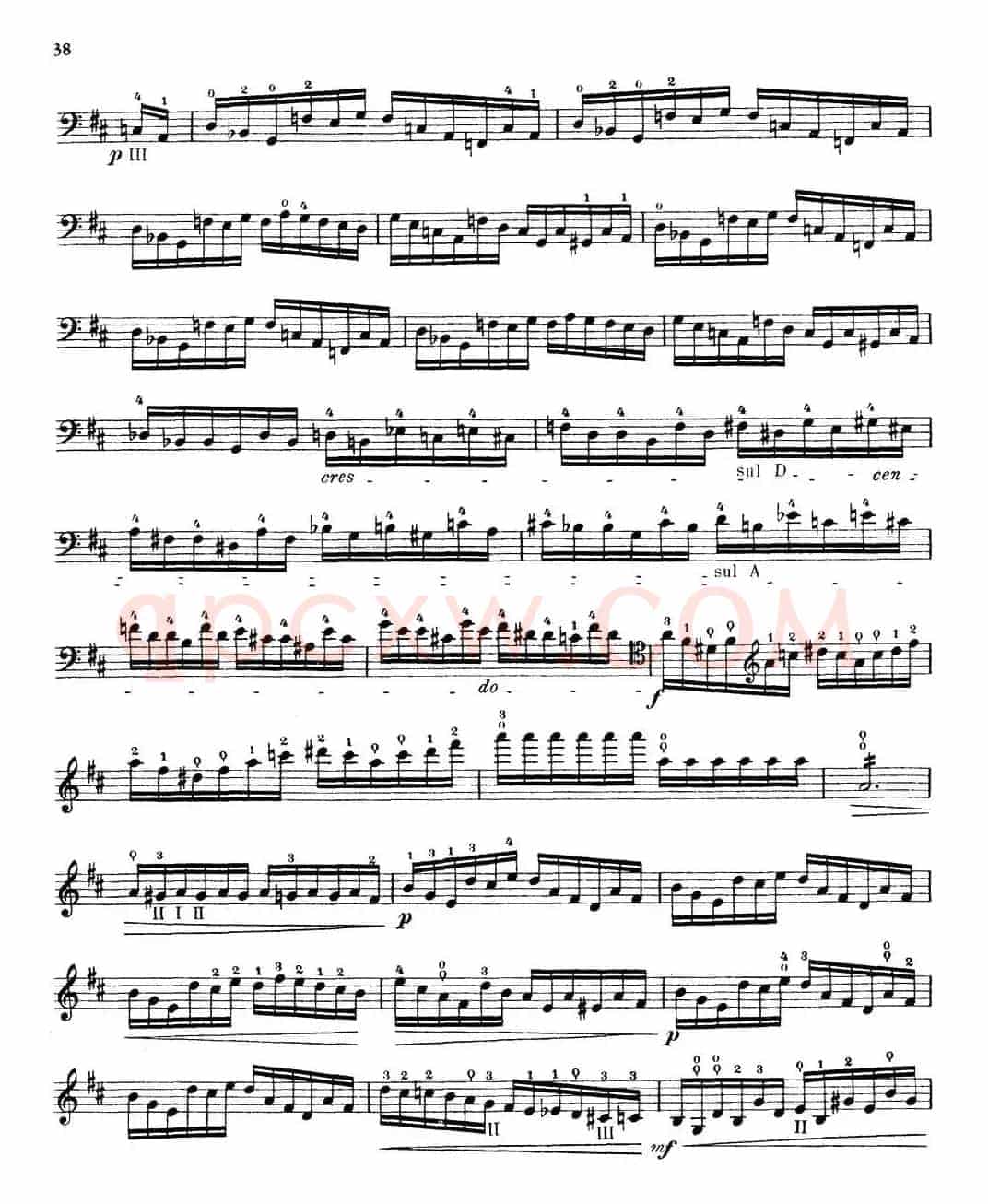 大提琴高级练习曲40首 No.18