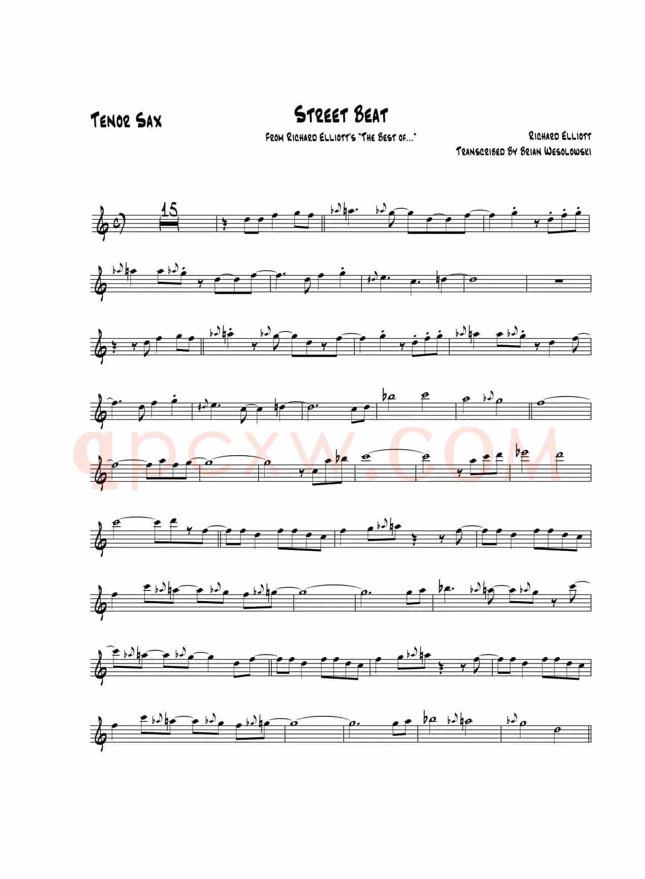 Street Beat（次中音萨克斯）