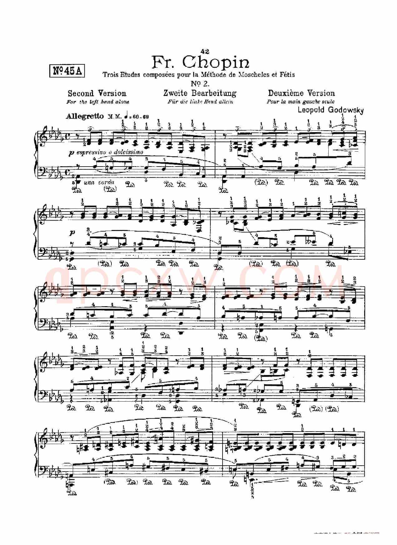 53首以肖邦练习曲为素材而作的练习曲(No.45A)