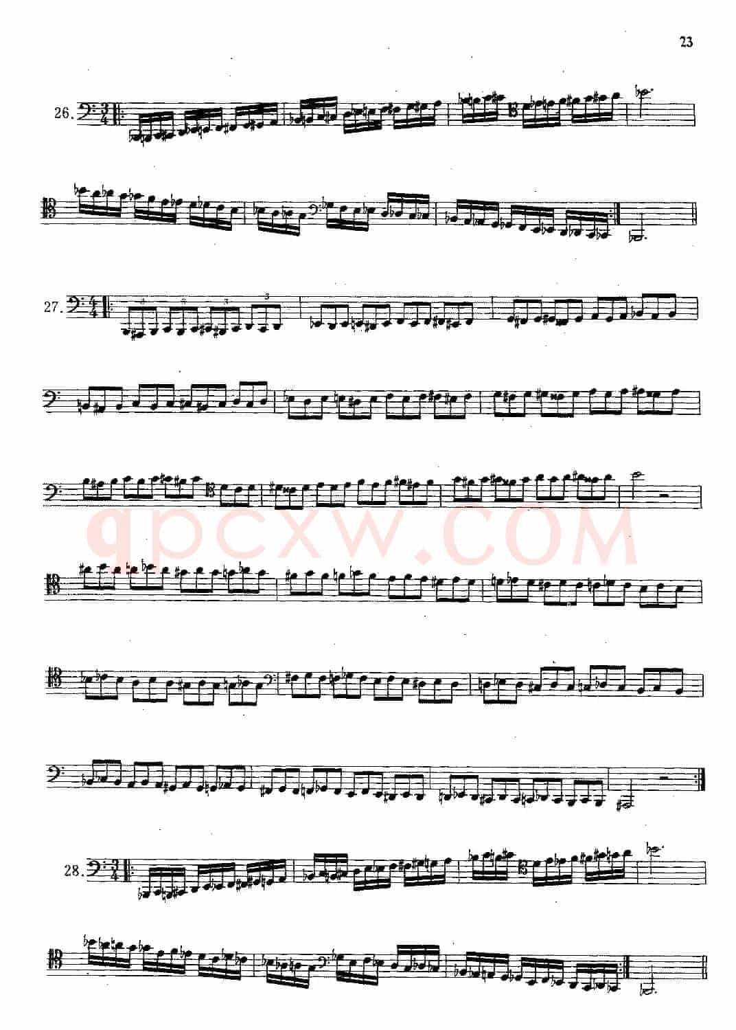 大管高级练习曲 第一部分 每日练习（21—33）
