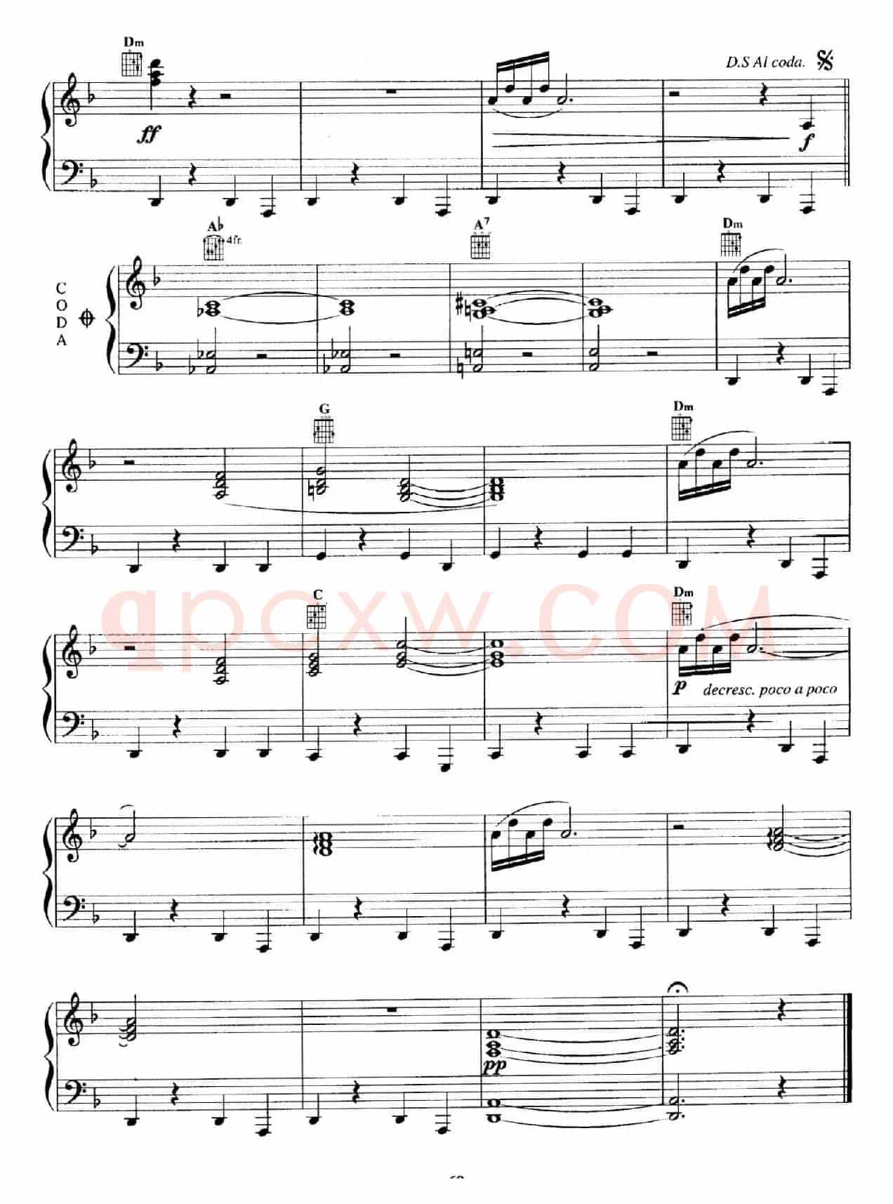 电影配乐大师莫瑞康最佳20首钢琴谱（Best of Ennio Morricone·20）