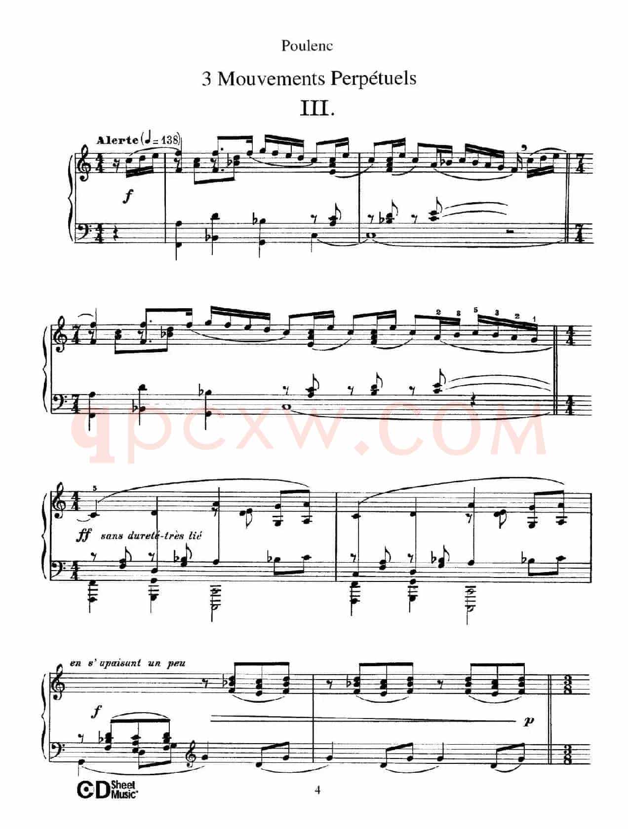 Trois Mouvements Perpetuel(3首无穷动·3)
