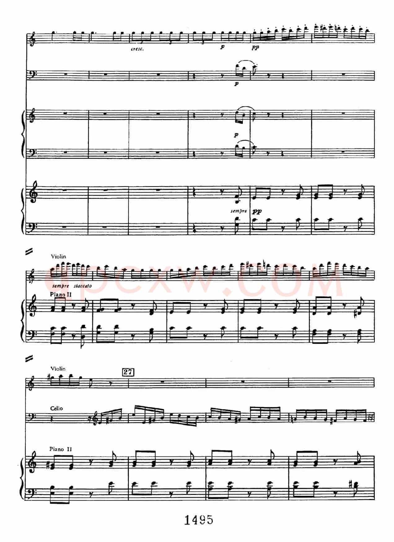 Triple Concerto in C Major Op.56(C大调三重协奏曲·双钢琴·Ⅲ)