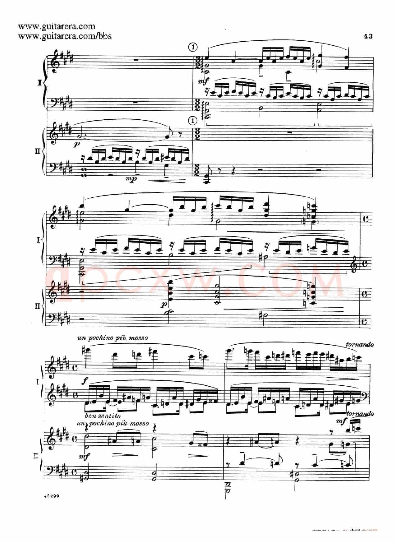 Piano Concerto Op.38(钢琴协奏曲·双钢琴·第二乐章)