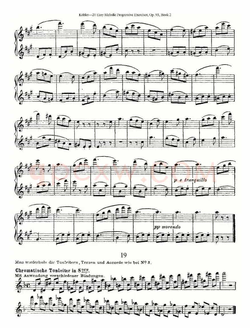 柯勒练习曲作品93号（二）