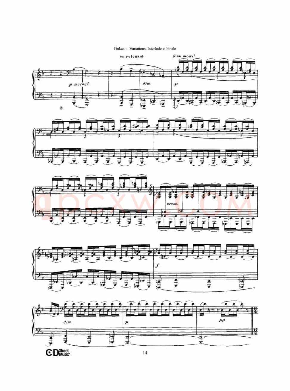 Variations, Interlude & Finale on theme de Rameau(拉摩主题变奏曲、间奏曲和终曲·第一部分)